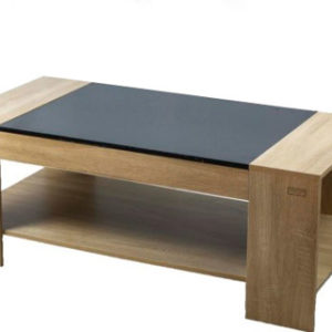 Kenneth Cole mesa de centro bicolor color roble W120 x H45 x D60 cm-KCWD2022058-O