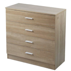 Kenneth Cole gavetero 4 niveles color roble-W72 x H67 x D33 cm-KCWD20220511-O