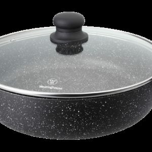Westinghouse cacerola baja con tapa marmol negro 28 cm WCCC0009L28MBB