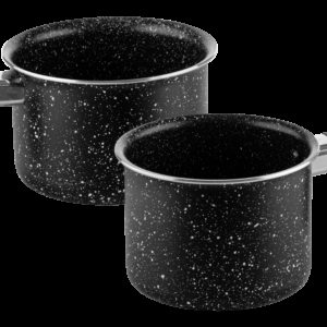 Westinghouse set de 2 ollas para leche marmol negro 12cm WCCS000902AMBB